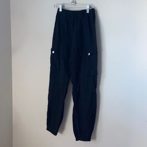 Black cargo pants